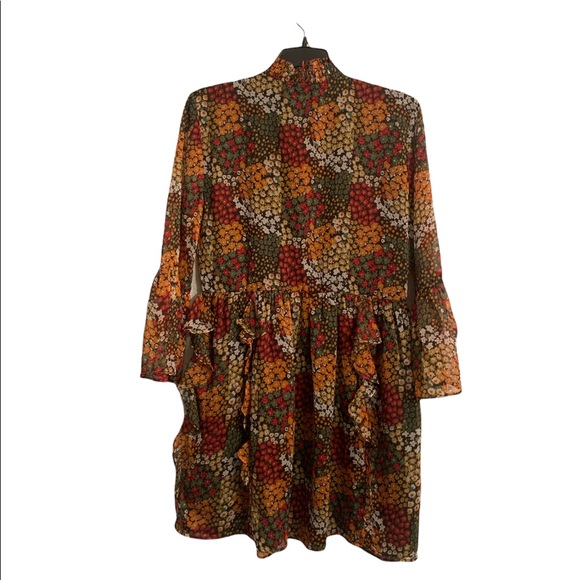 Walter Baker Alonzo Ruffle Dress in Poppy Fields Size 4 - Picture 3 of 7